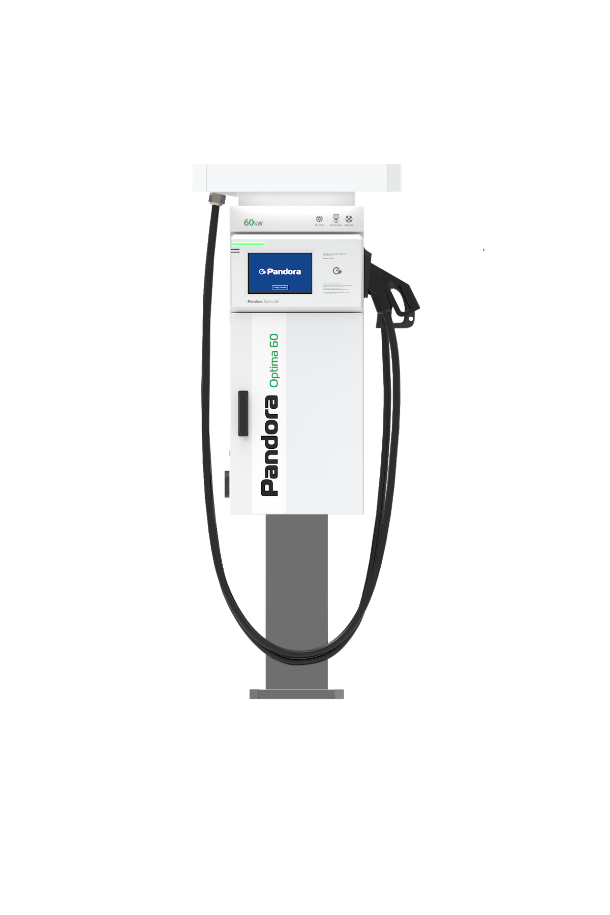 Зарядная станция для электромобилей Pandora Optima DC 60/22 CCS2 + CHAdeMO + АС-розетка Type2