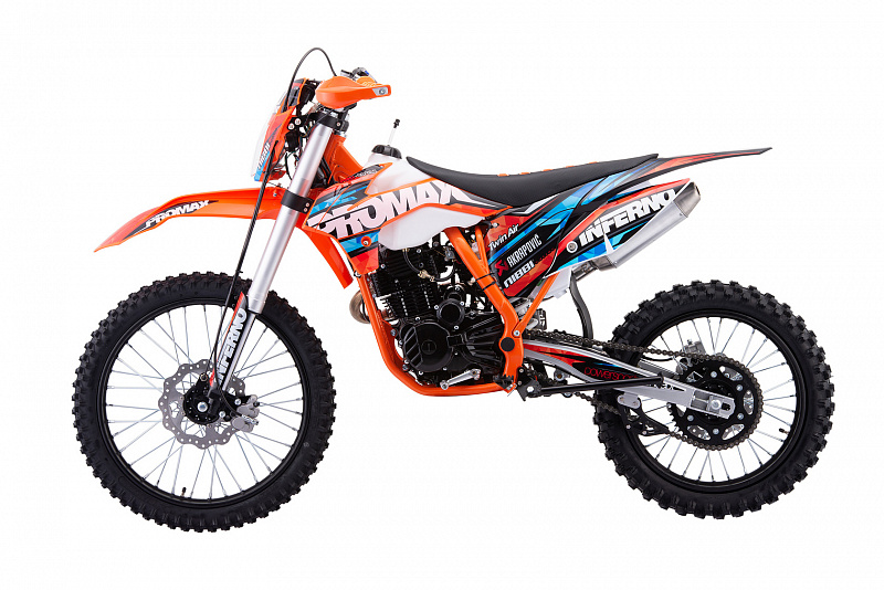 Кроссовый мотоцикл PROMAX INFERNO 380 (4 valves, 6 gears) черный-синий